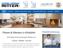 Tablet Screenshot of fliesen-ofen-ritter.at